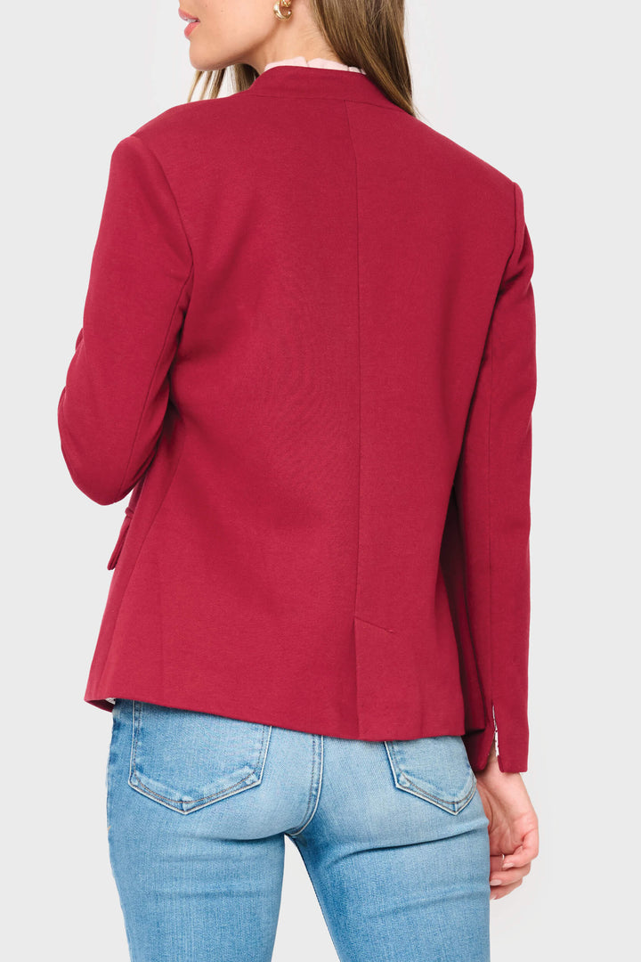 Gibsonlook Blazer Notch Collar Blazer