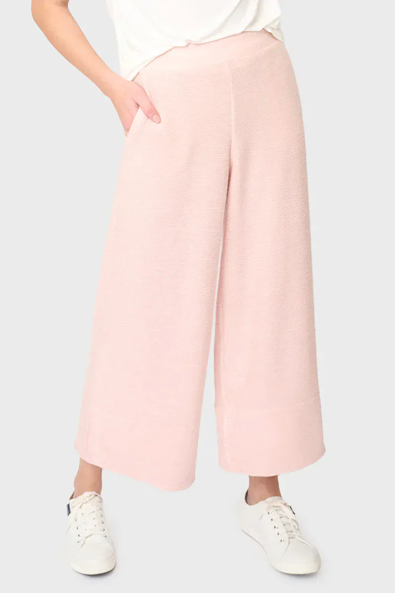 Gibsonlook Pants Pink Whip / S Low Key Luxe Rib Cropped Pant