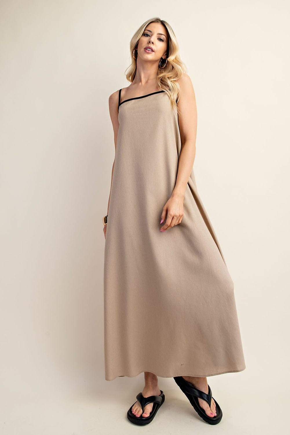 GiGio Dress Cream / S Georgia Back Tie Dress