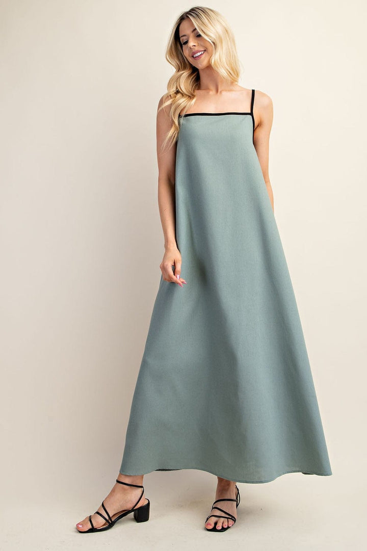 GiGio Dress Teal / S Georgia Back Tie Dress