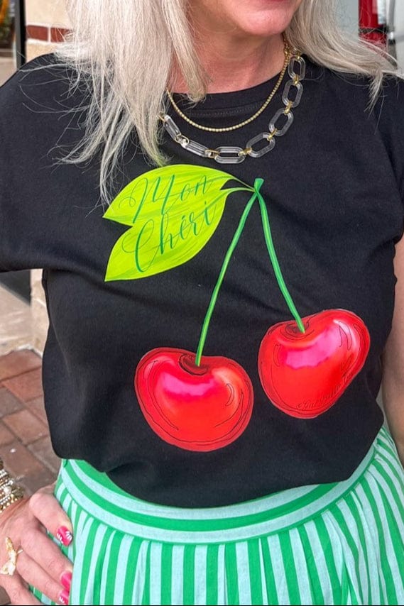Girl Babble Tees Graphic Tee Black / S Mon Chéri Tee