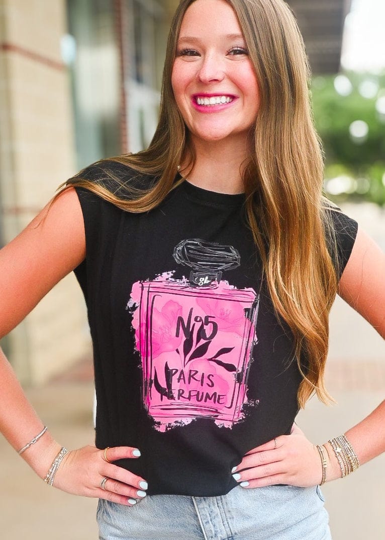Girl Babble Tees Graphic Tee Black / S Nº 5 Tee