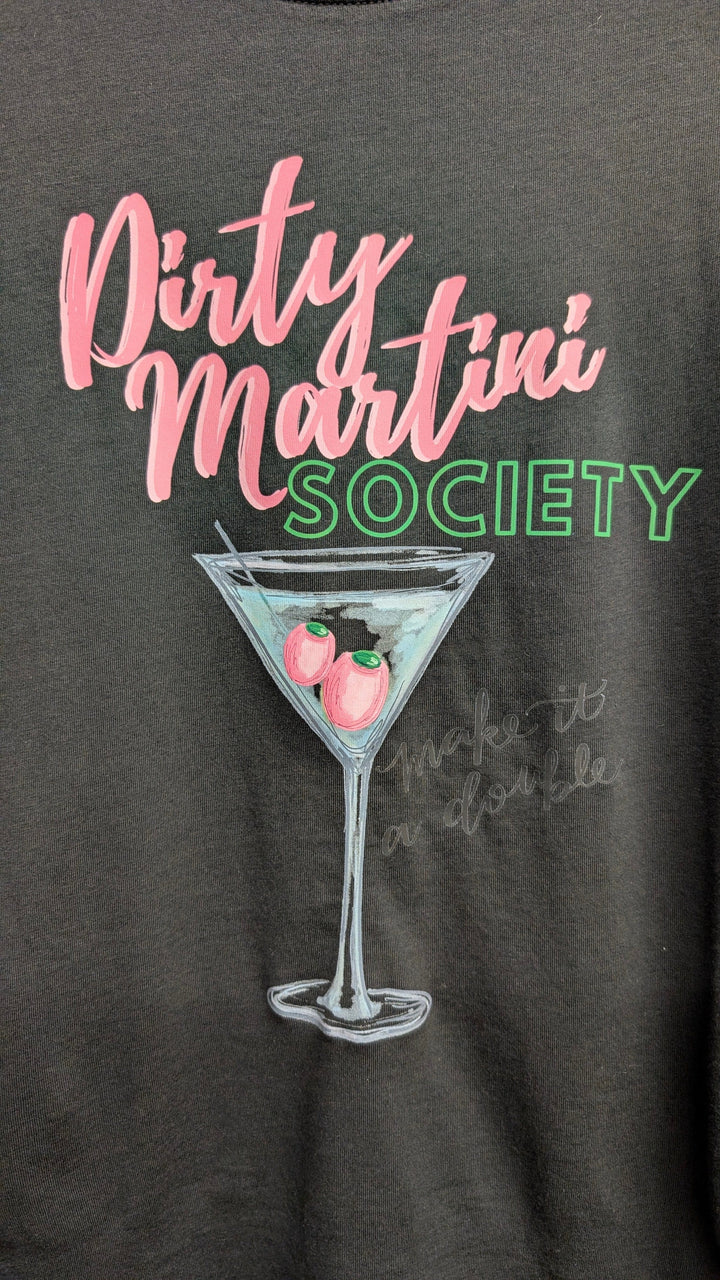 Girl Babble Tees Graphic Tee Black w/ Pink / XS Dirty Martini Society Tee