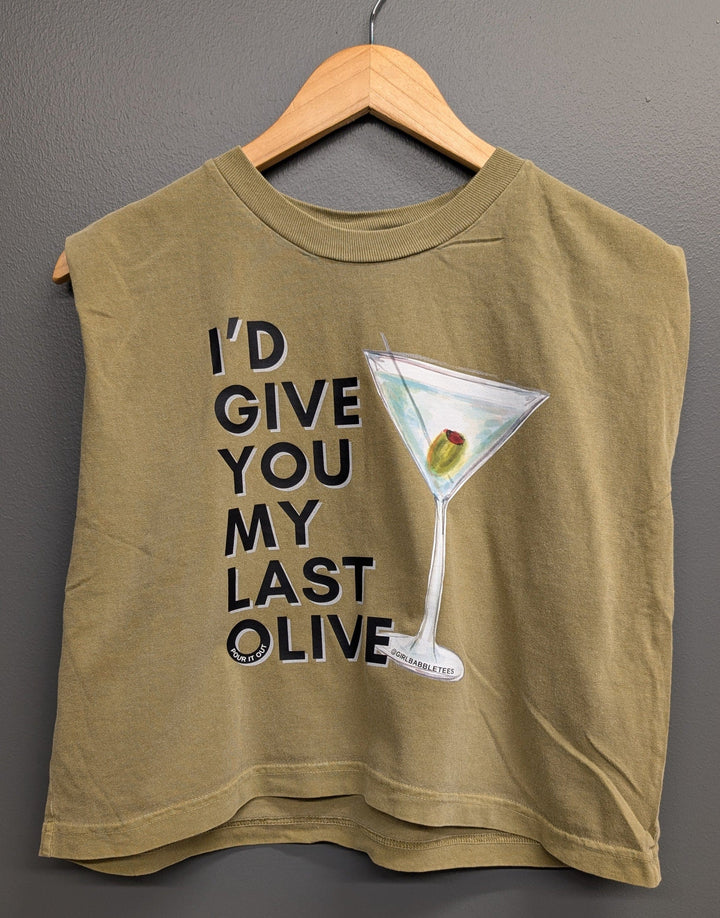 Girl Babble Tees Graphic Tee My Last Olive Tee