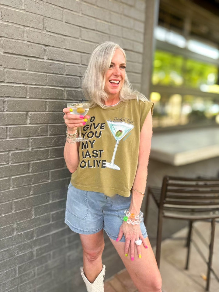 Girl Babble Tees Graphic Tee My Last Olive Tee