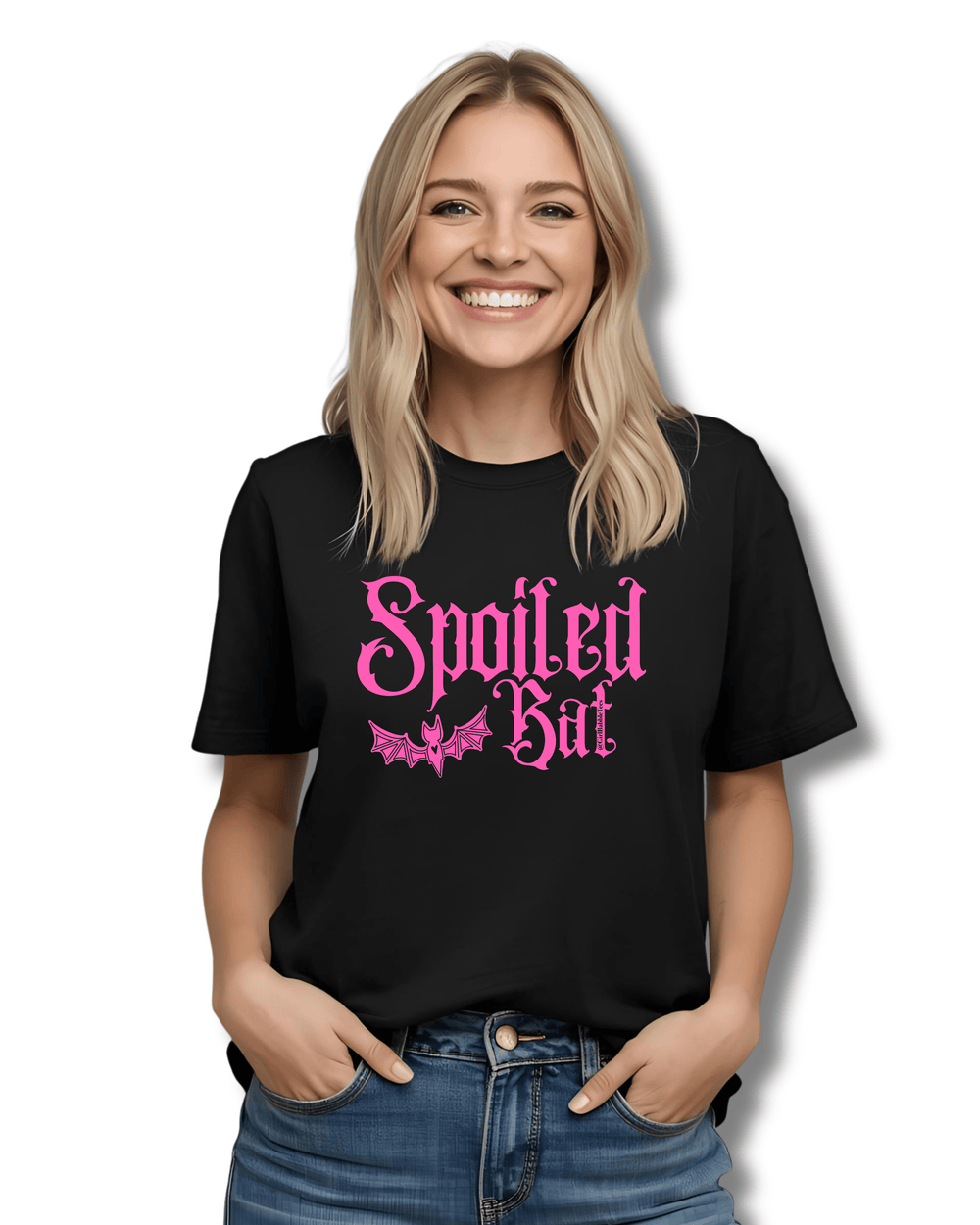 Girl Babble Tees Graphic Tee Unisex Fit / Black / S Spoiled Bat Tee