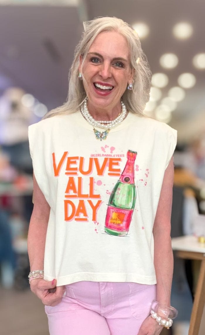 Girl Babble Tees Graphic Tee Veuve All Day Tee