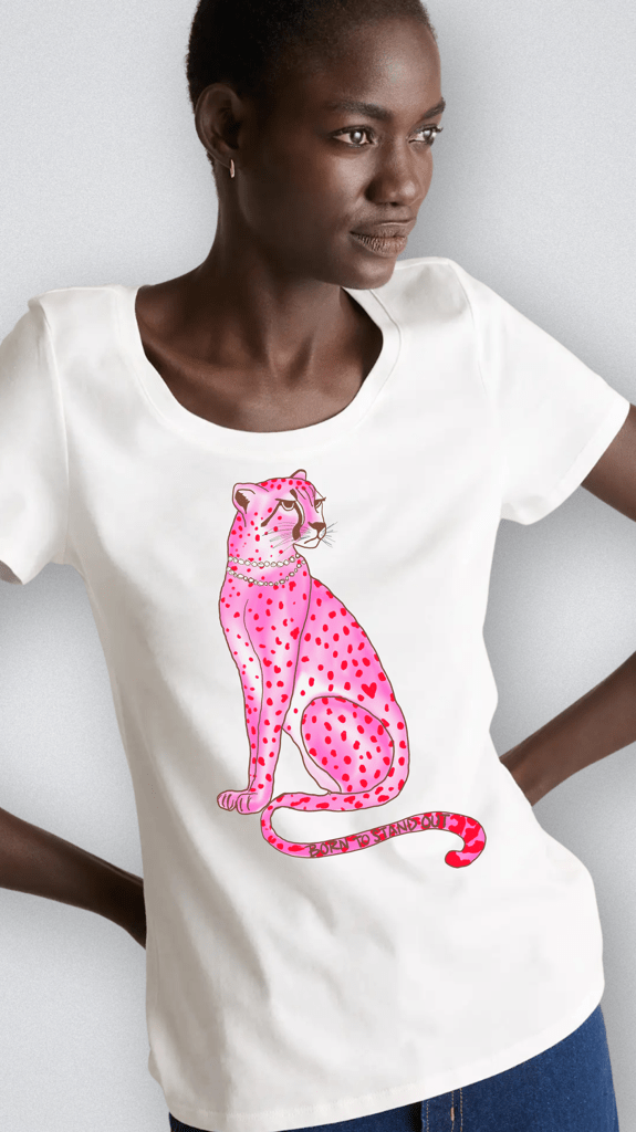 Girl Babble Tees Graphic Tee White / XS Born to Stand Out Tee