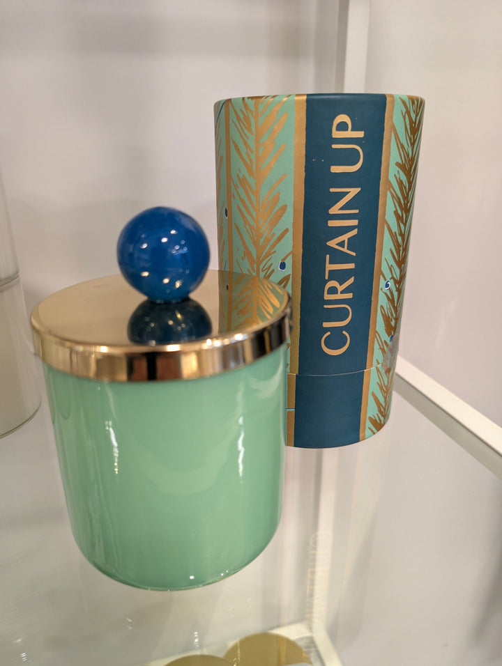 GlitterVille Studios Candles Curtain Up - Green / Blue Ball Glitterville Candle Couturier Lidded Scented Candle