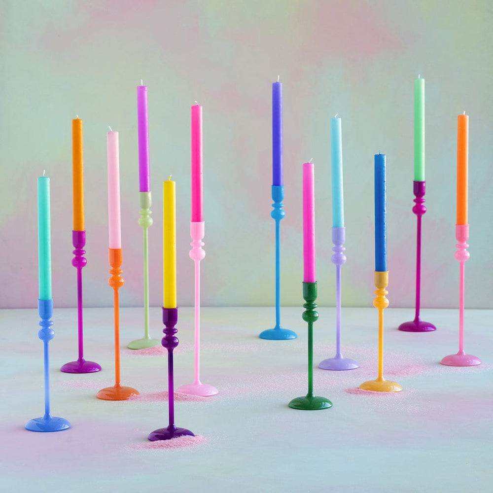 GlitterVille Studios Candles Rainbow Taper Candle , Boxed Set of 4