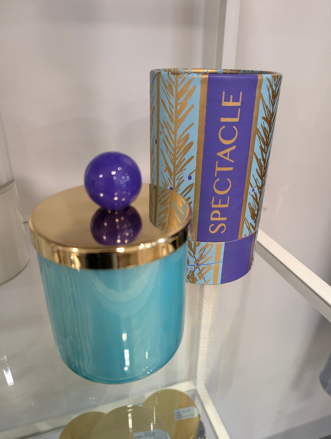 GlitterVille Studios Candles Spectacle - Green / Purple Ball Glitterville Candle Couturier Lidded Scented Candle