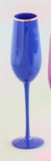 GlitterVille Studios Drinkware Blue Sugar Plum Champagne Flute