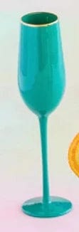 GlitterVille Studios Drinkware Teal Sugar Plum Champagne Flute