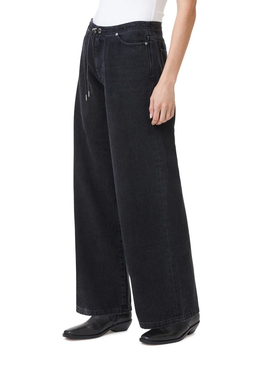 Habitual Denim Jade Drawstring Wide Leg Denim