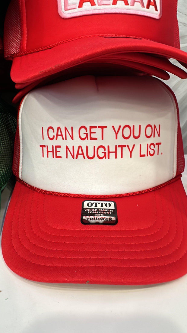 Hats By Madi Trucker Hats I can get you to the naught list Hats by Madi