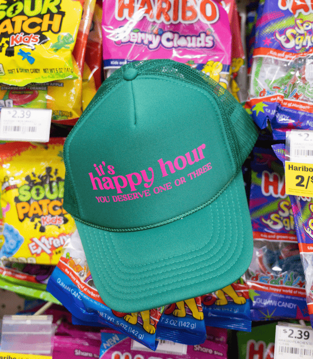 HATSBYMADI Green It's Happy Hour Hat
