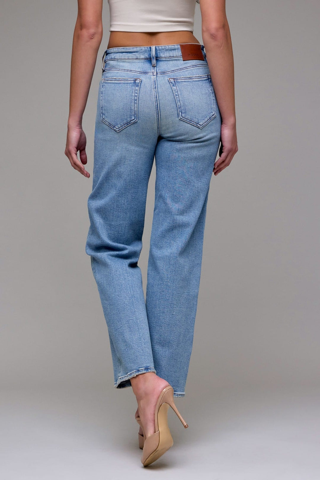 Hidden Jeans Denim Ella Stretch Mid Rise Classic Straight - HD1707WS-VT