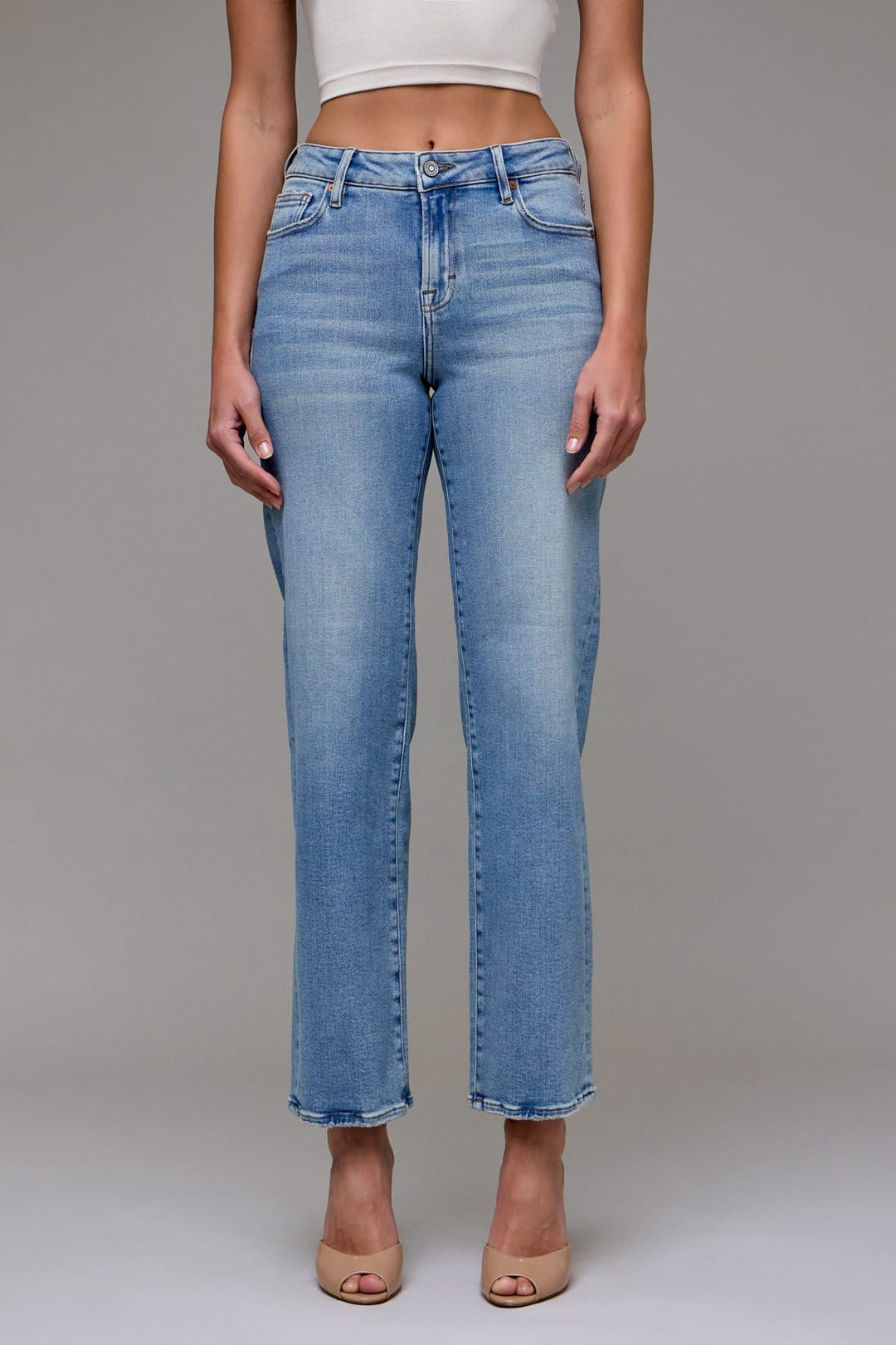 Hidden Jeans Denim Ella Stretch Mid Rise Classic Straight - HD1707WS-VT