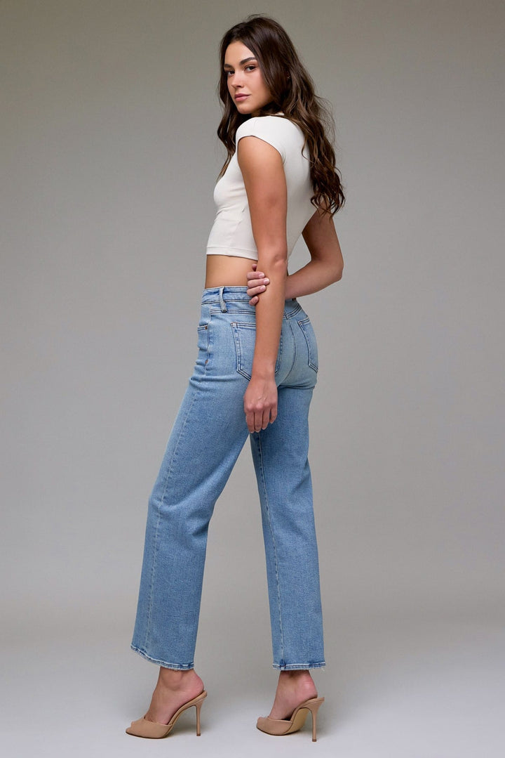 Hidden Jeans Denim Ella Stretch Mid Rise Classic Straight - HD1707WS-VT