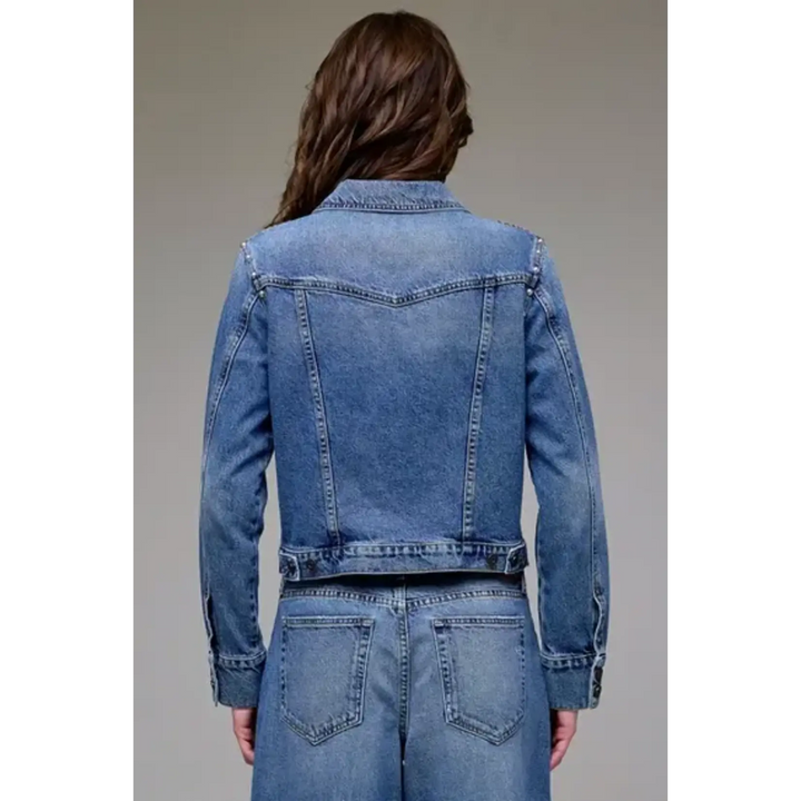 Hidden Jeans Jacket Jenna Embellished Trucker Jacket