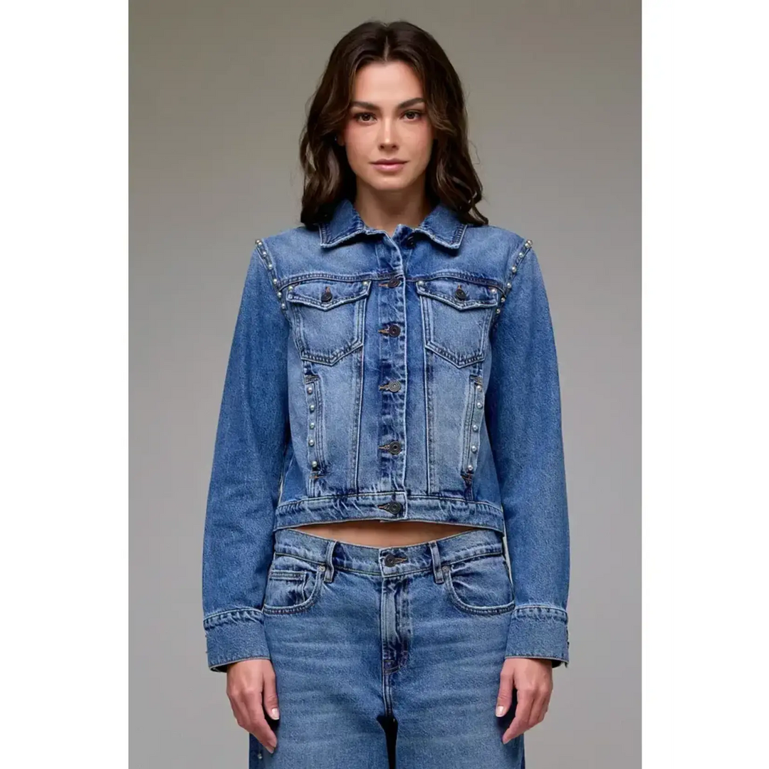 Hidden Jeans Jacket Jenna Embellished Trucker Jacket