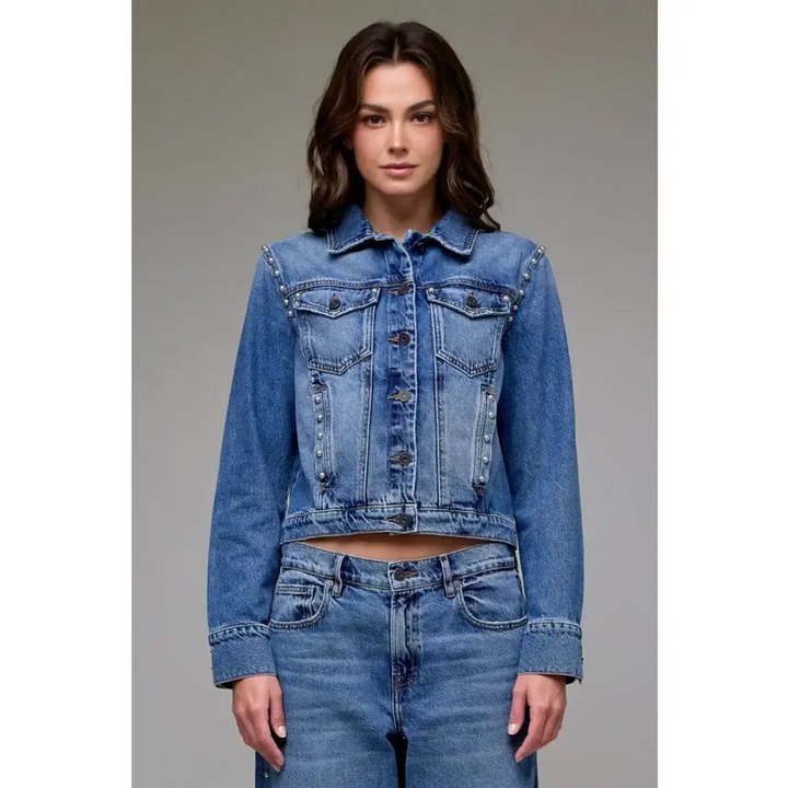 Hidden Jeans Jacket Jenna Embellished Trucker Jacket