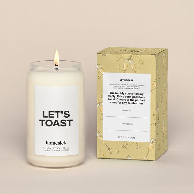 Homesick Candles Let's Toast Homesick Candles