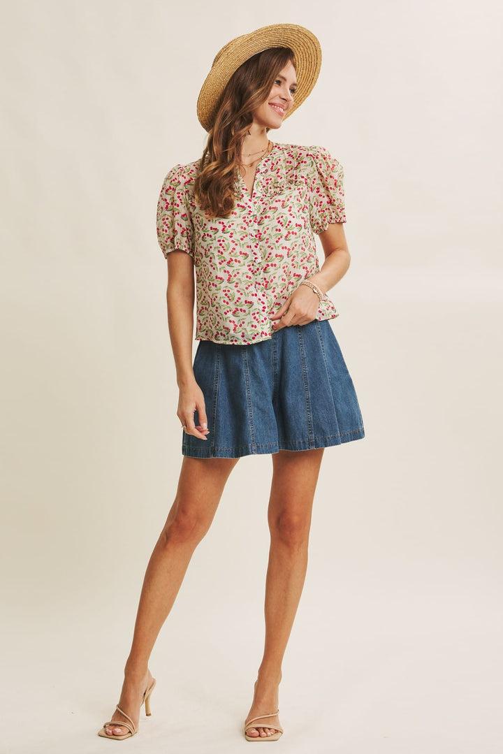In February Top Sophie Cherry Top