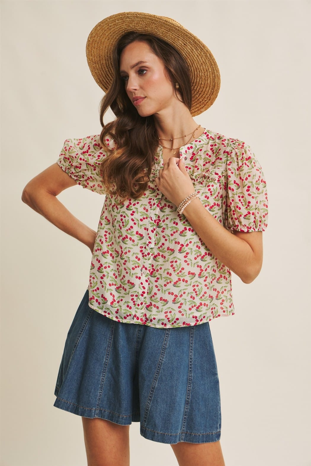 In February Top Sophie Cherry Top
