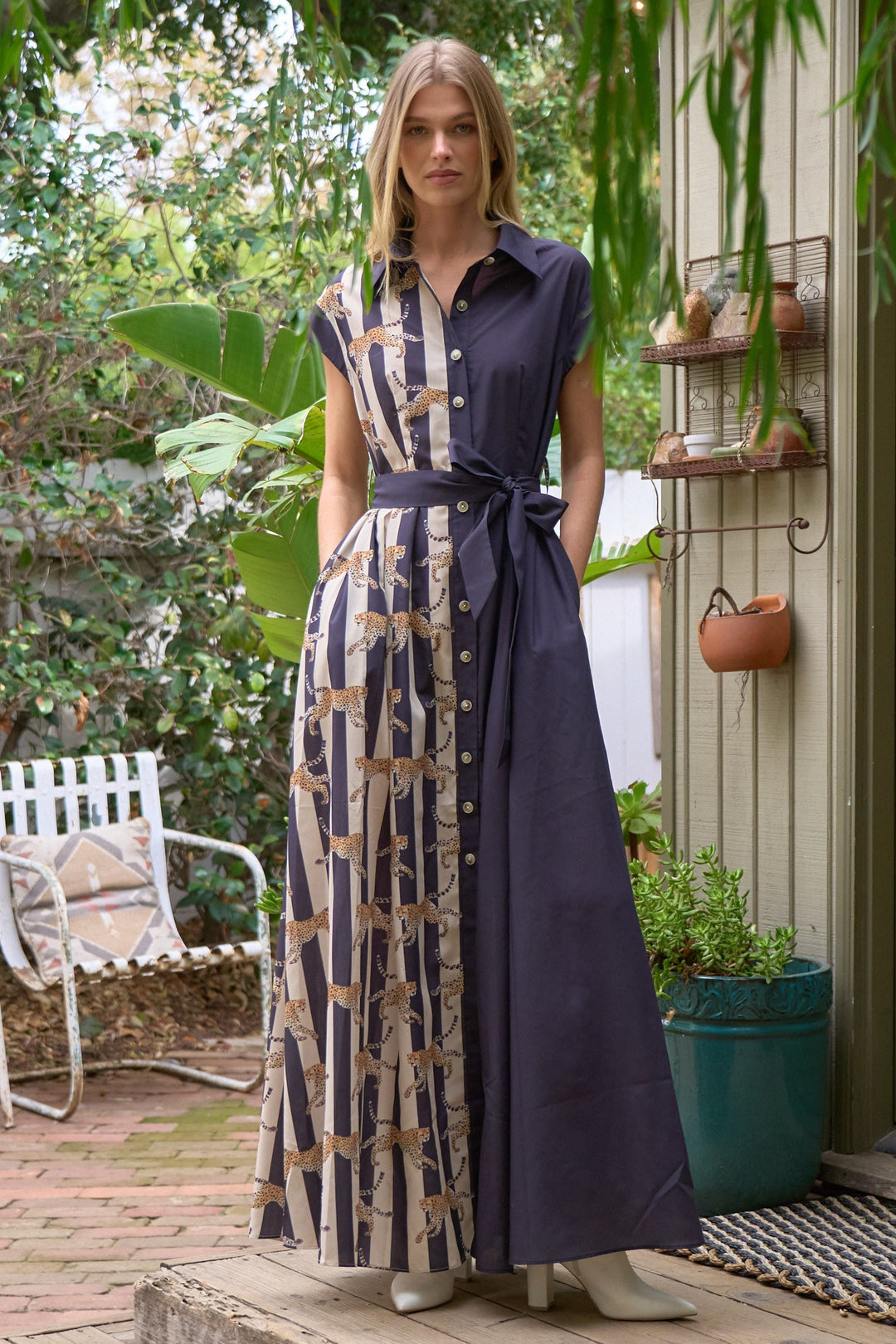 Jade by Jane Maxi Dress Black / S Blakely Leopard Shirt Dress