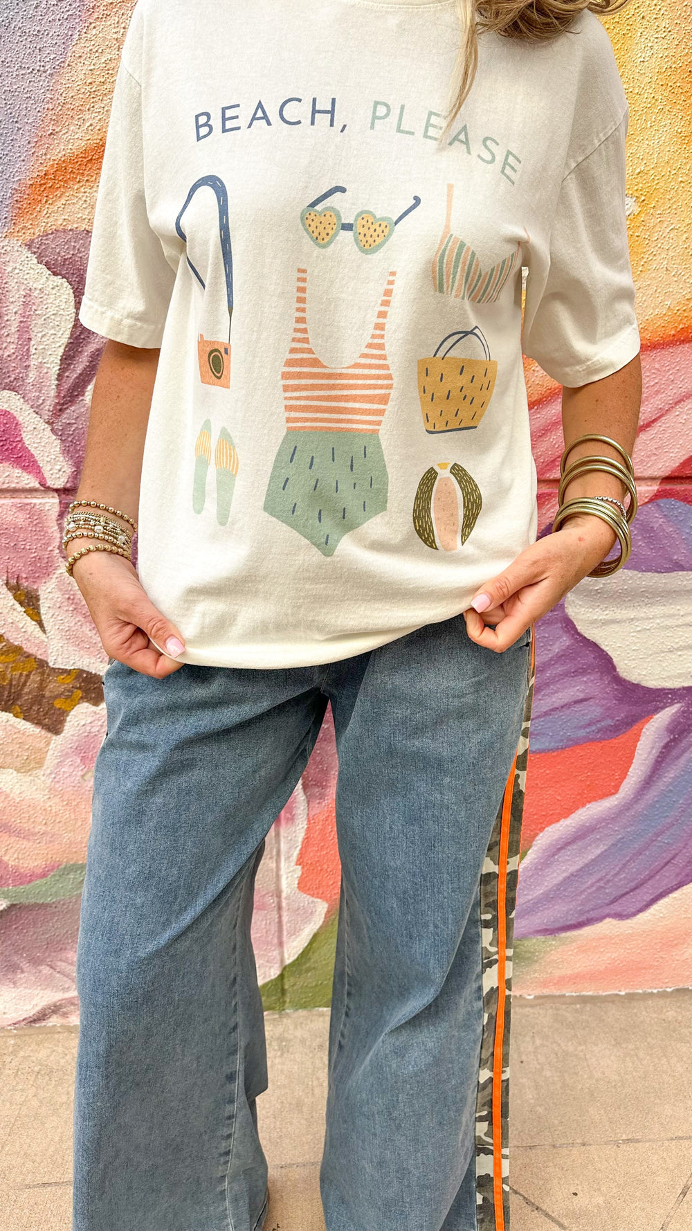 Jade by Jane Pants Lacey Camo Stripe Pants