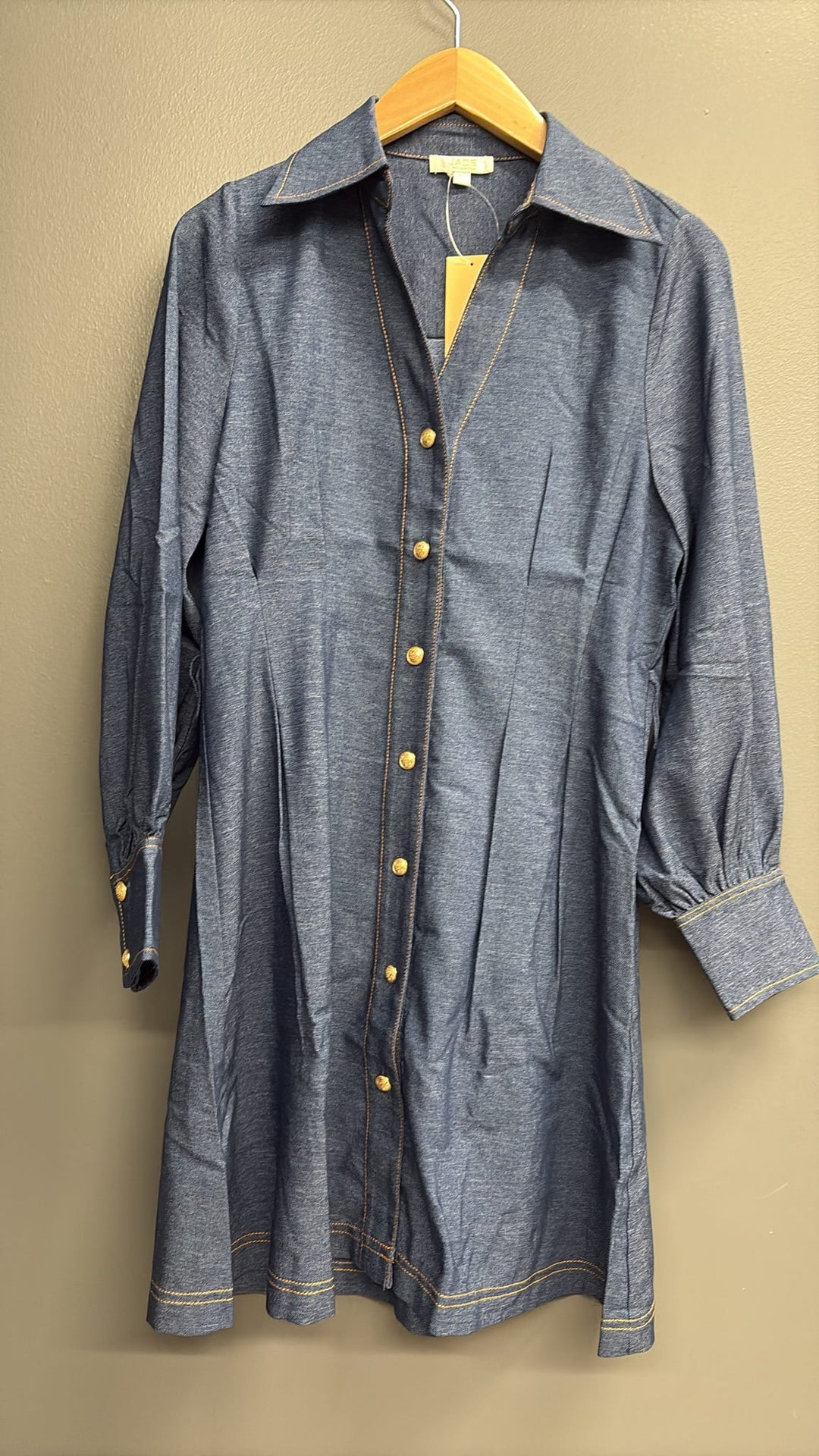 Jade Dress Denim / XS Luna Collared Shirt Dress