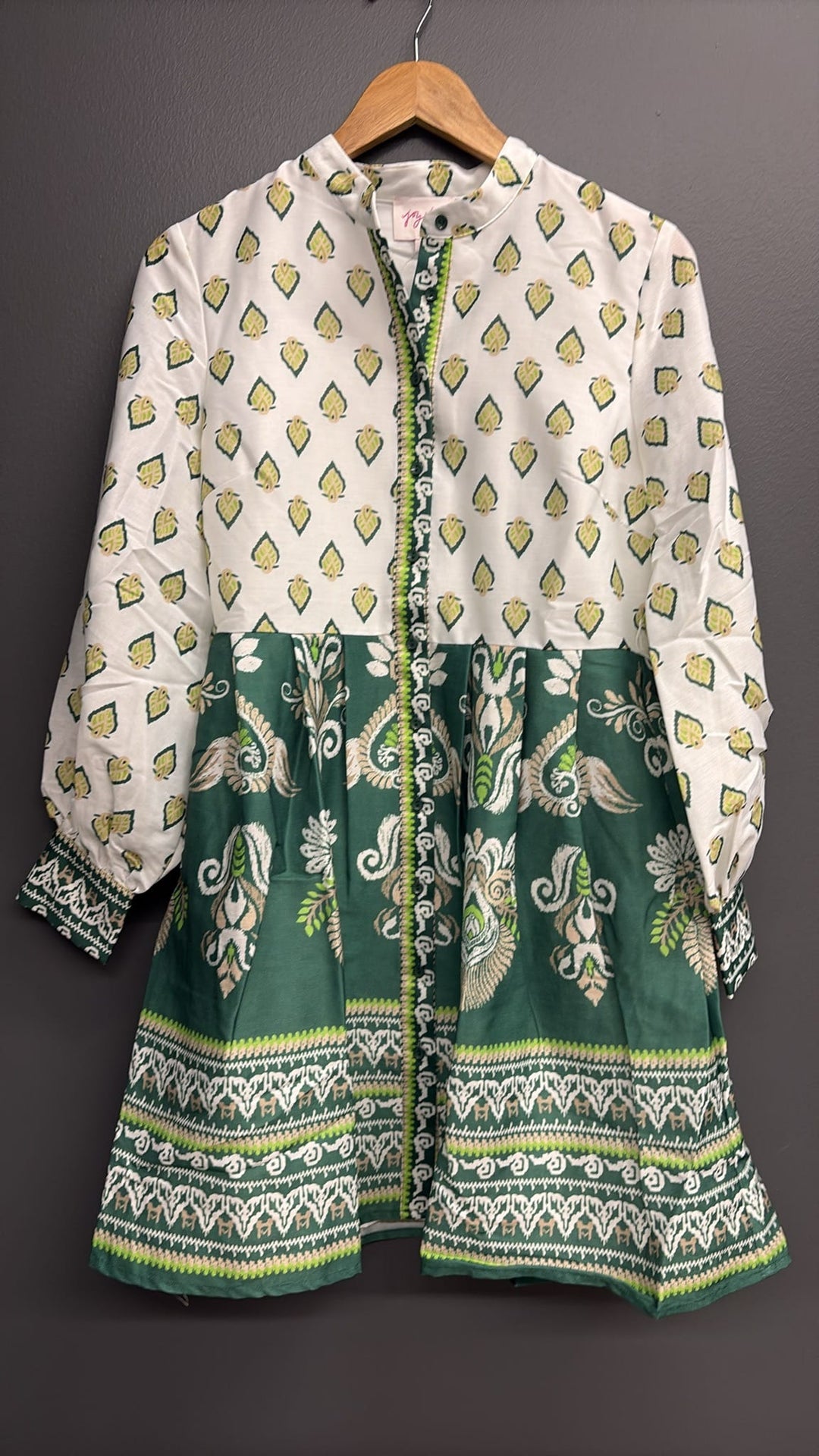 Jade Dress Elena Contrast Button Dress