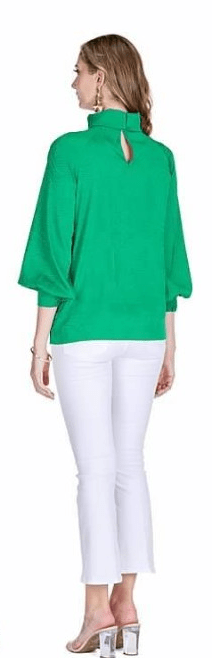 Jade Top Heidi Roll Neck Top