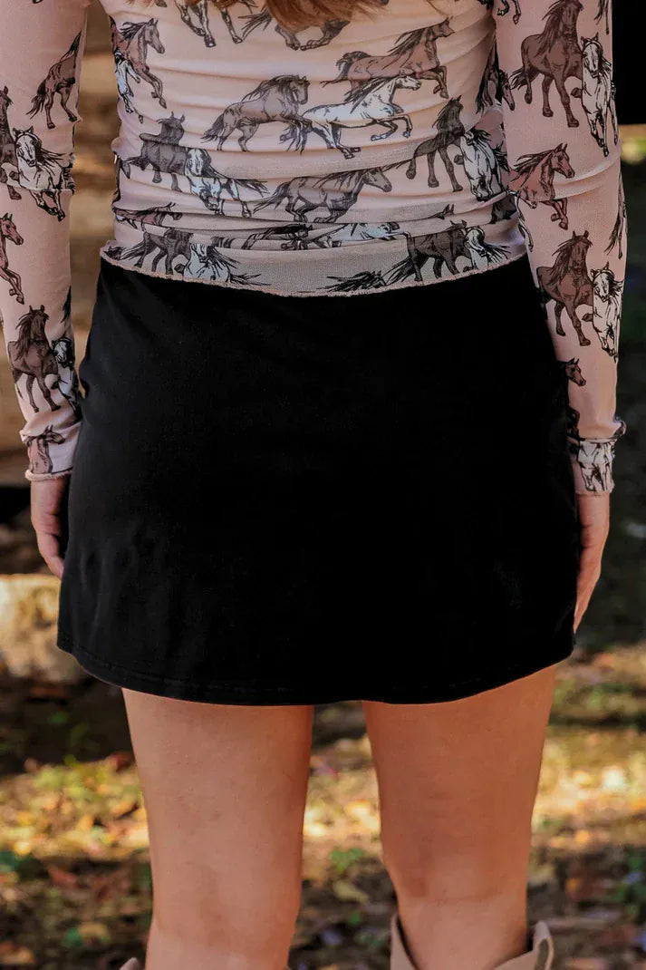 Jess Lea Skort Refined Denim Stretch Skort