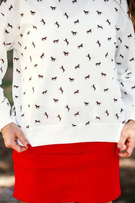 Jess Lea Sweatshirt Giddy Up Terry Pullover