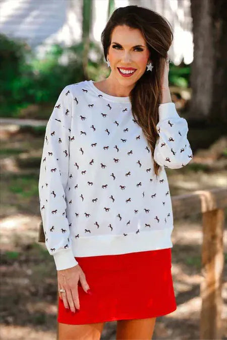 Jess Lea Sweatshirt Giddy Up Terry Pullover