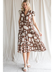 Jodifl Dress Brown / Small Charlie Cow Print Dress