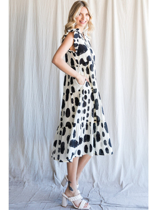 Jodifl Dress Charlie Cow Print Dress