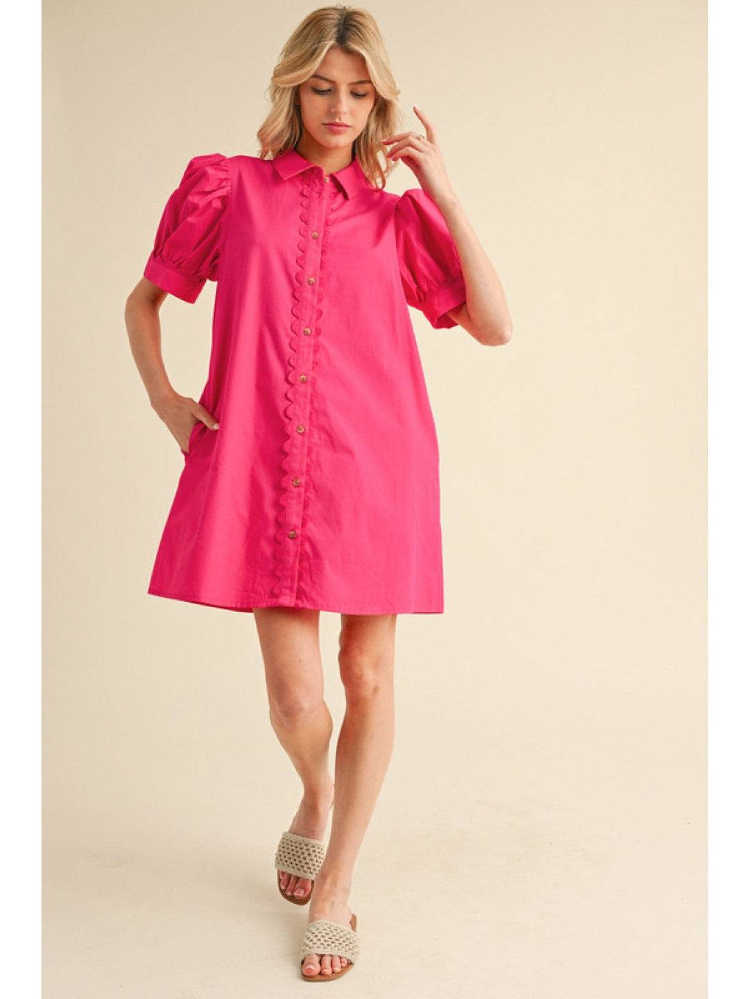Jodifl Dress Fuchsia / S Stella Shirt Dress