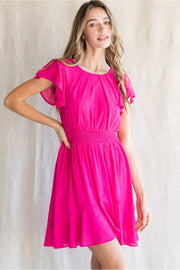 Jodifl Dress Hot Pink / S Keira Chiffon Dress