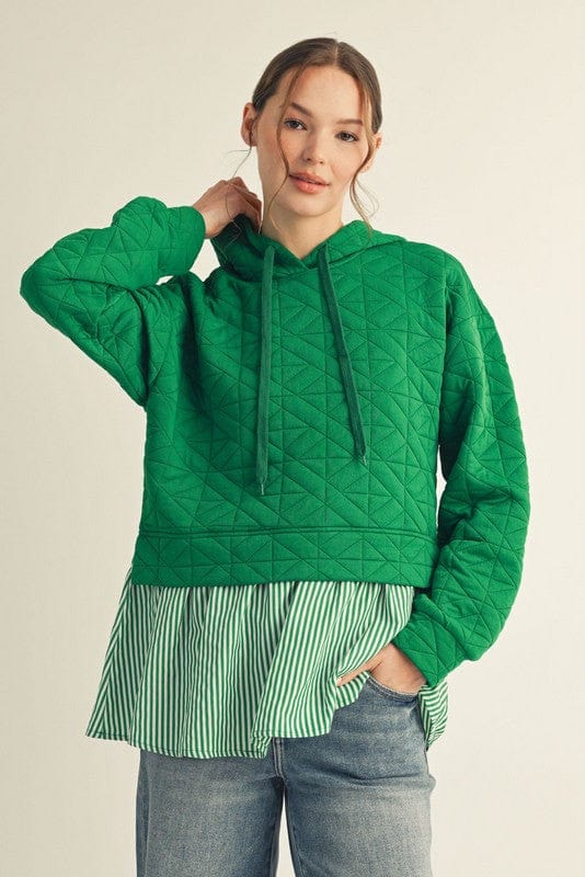 Jodifl Hoodie Kelly Green / S Miley Textured Hoodie
