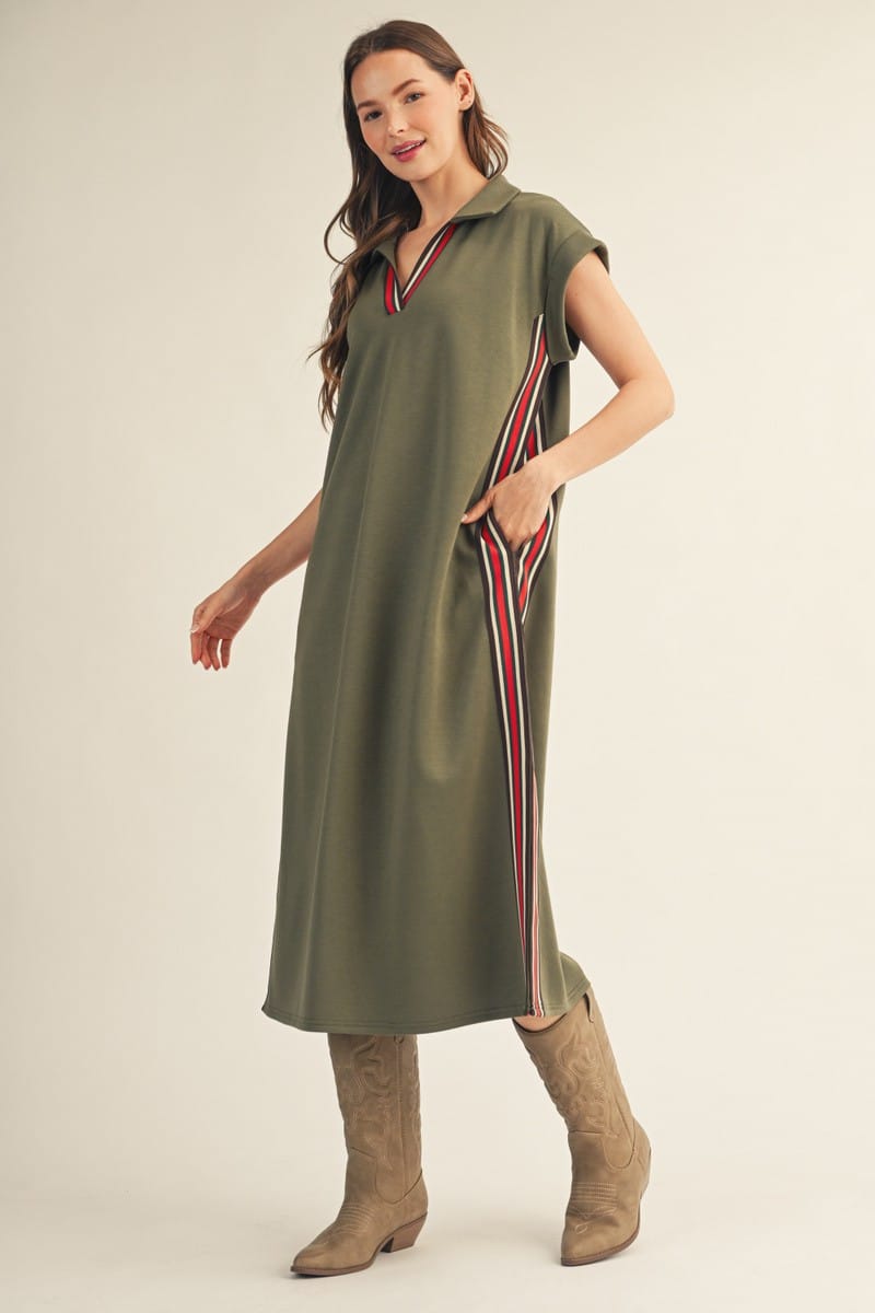 Jodifl Midi Dress Olive / S Zoey Color Band Midi Dress