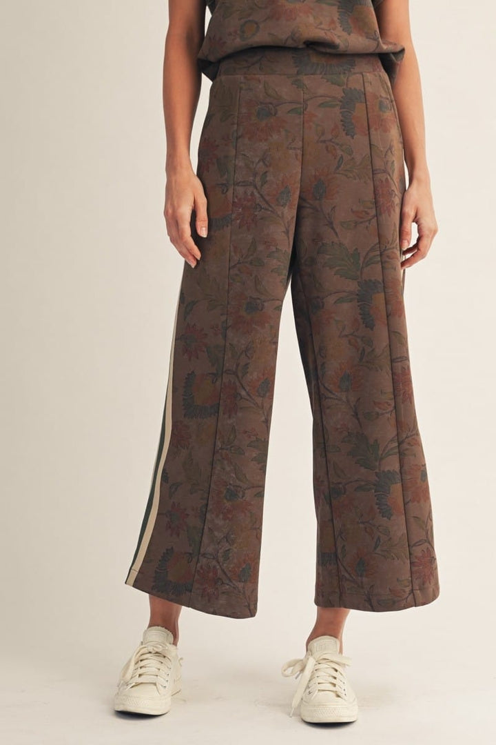 Jodifl Pants Brown / S Kaley Contrast Wide Leg Pants