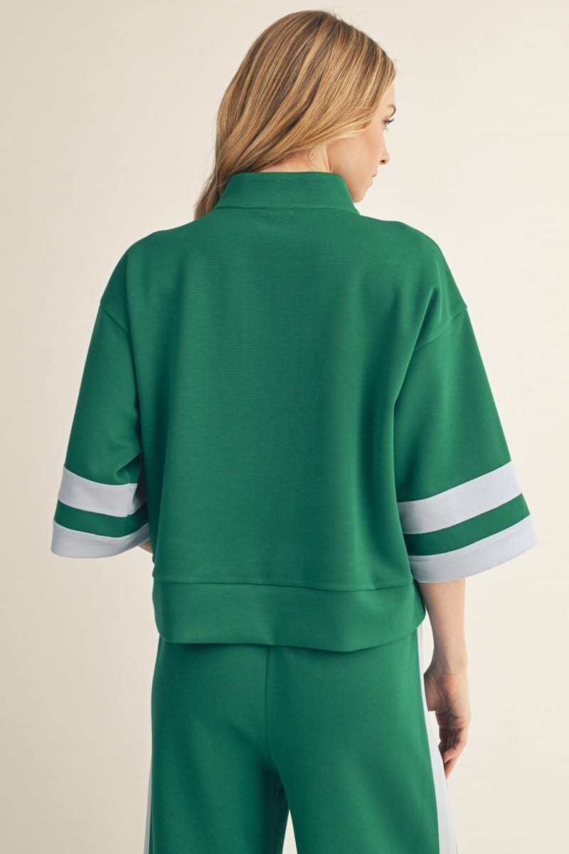 Jodifl Sweatshirt Lyla Contrast Zip Sweatshirt