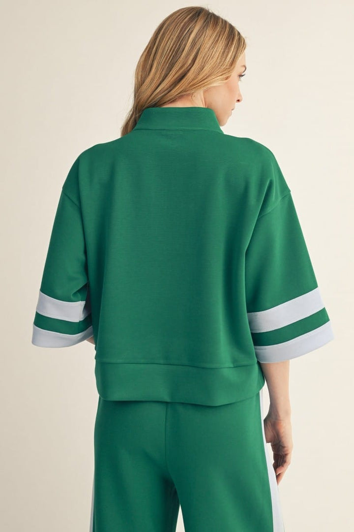 Jodifl Sweatshirt Lyla Contrast Zip Sweatshirt