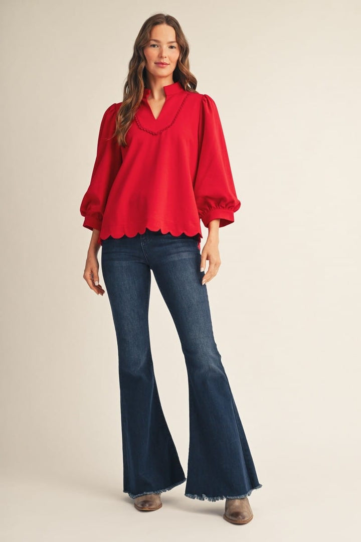 Jodifl Top Amira Scallop Top