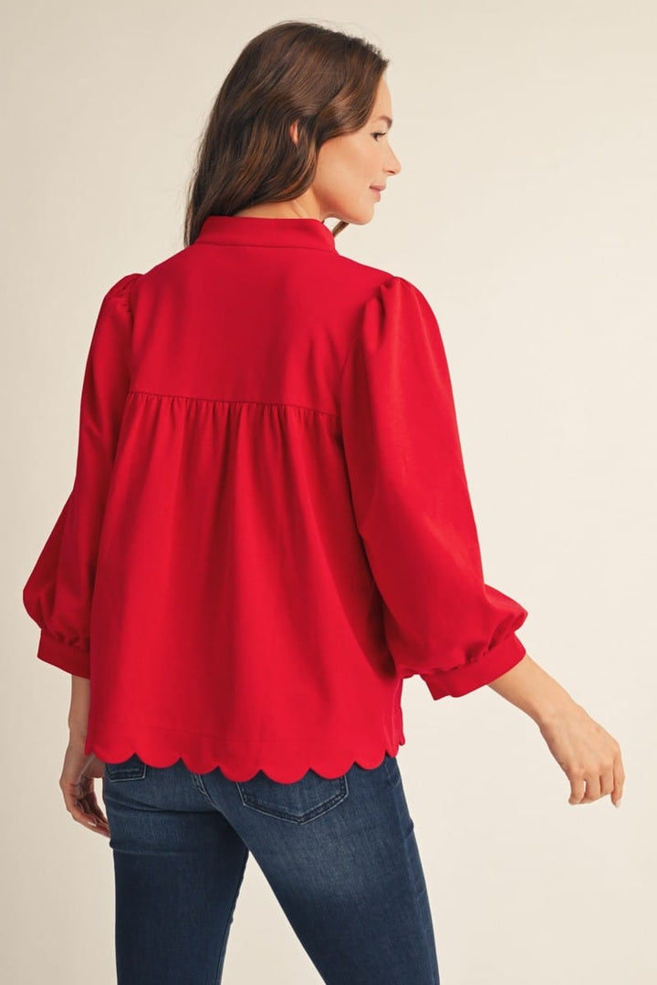 Jodifl Top Amira Scallop Top