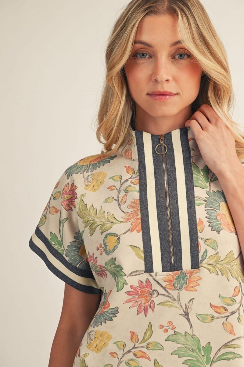 Jodifl Top Kinsley Contrast Zip Top