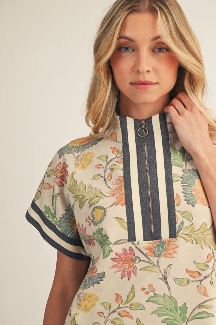 Jodifl Top Kinsley Contrast Zip Top